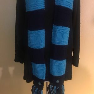Handmade knitted scarf